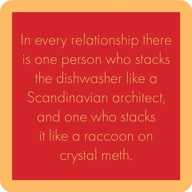 Drinks on Me Coaster Dishwasher