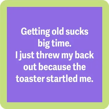 Drinks on Me Coaster Threw Out Back