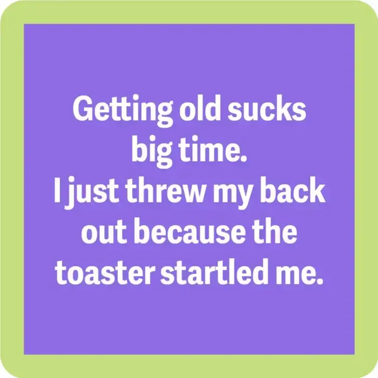 Drinks on Me Coaster Threw Out Back