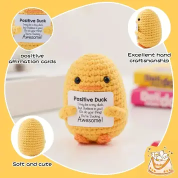 Crocheted Positive Duck