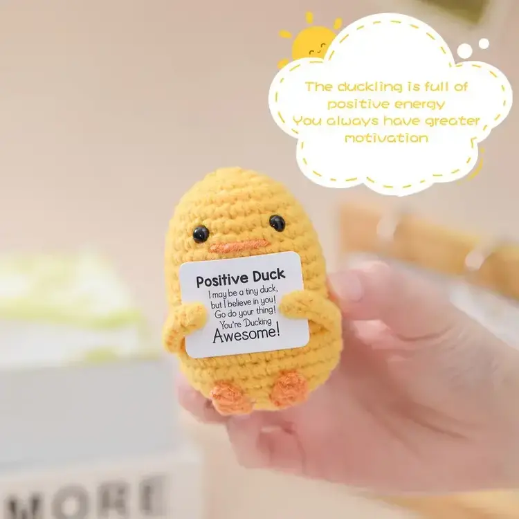 Crocheted Positive Duck