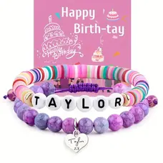 Taylor Swift Happy Birthday Card with Bracelet