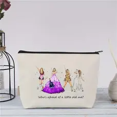 Taylor Swift Cosmetic Bag - Who's Afraid - Purple Dress