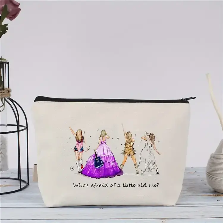 Taylor Swift Cosmetic Bag - Who's Afraid - Purple Dress