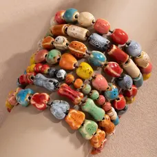 Multicolor Bead Bracelet Mini Round