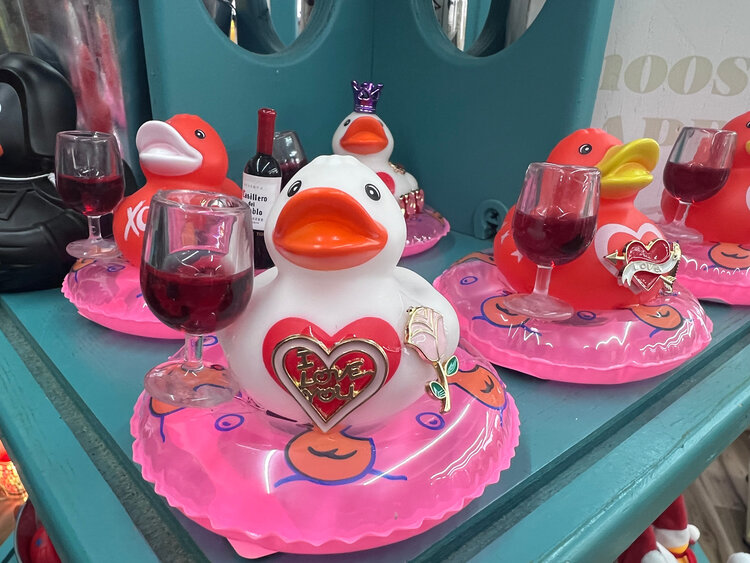 Valentines Mini Duck on Floatie