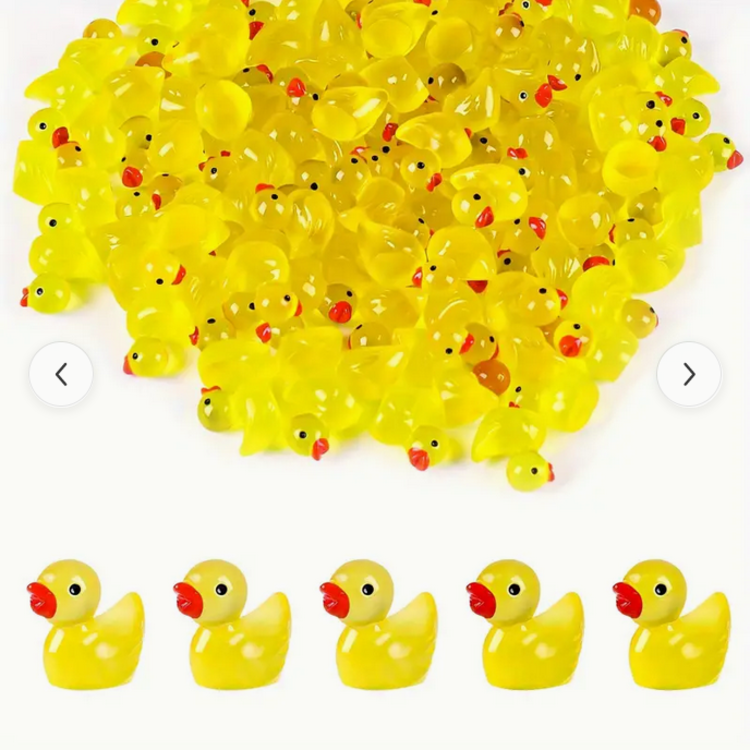 100 pcs Mini Yellow Duck Resin - Hide the Duck game