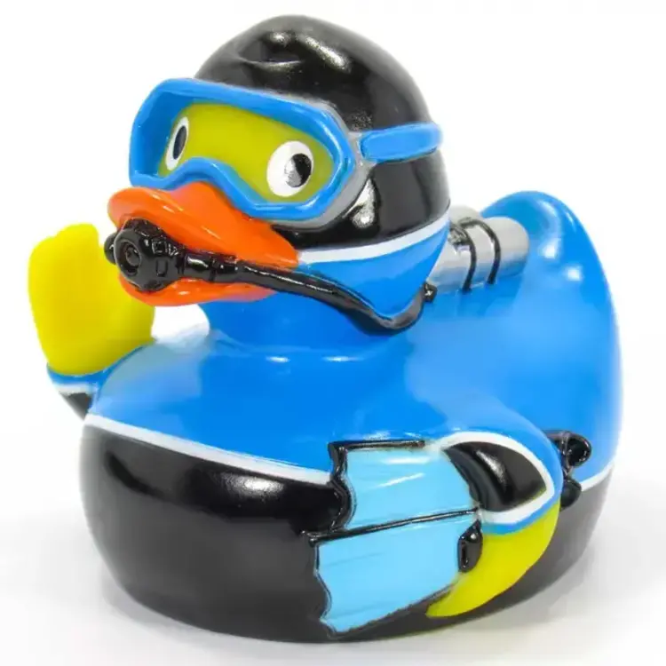 Ducks in the Window Scuba Diver Rubber Duck