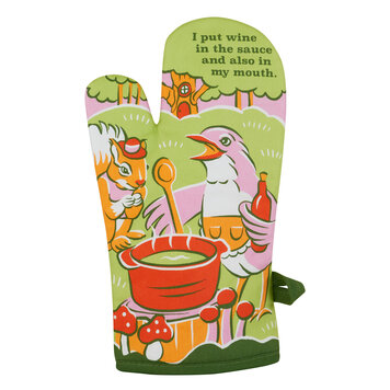 Wine In My Mouth Oven Mitt