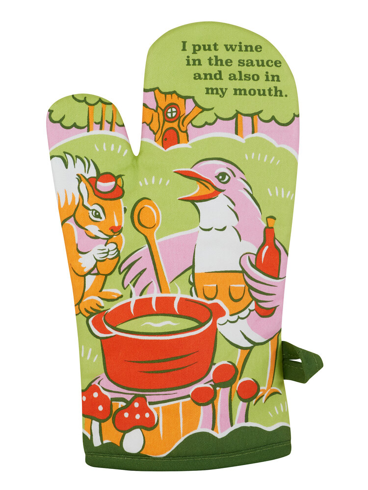 Wine In My Mouth Oven Mitt