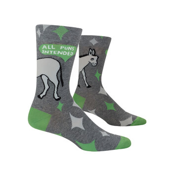 All Puns Intended Men's Socks