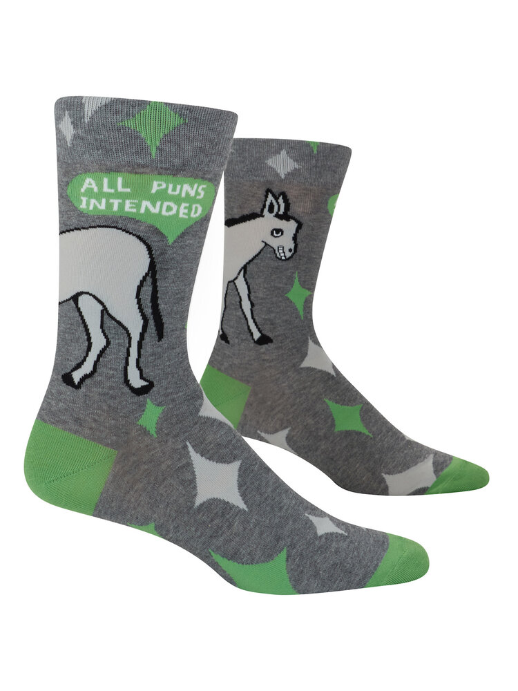 All Puns Intended Men's Socks