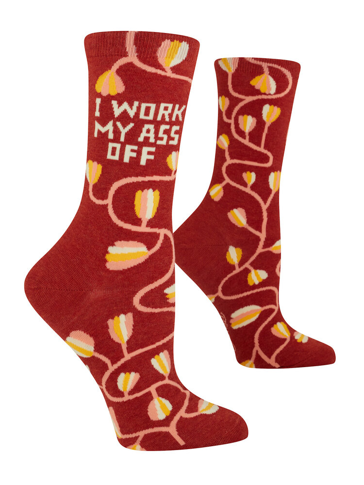 Work My Ass Off Crew Socks