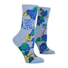 Don't Not Want Wine Crew Socks
