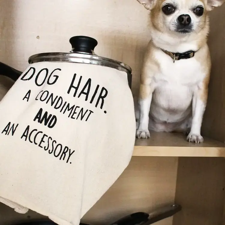 ellembee Dog Hair...A Condiment and An Accessory Kitchen Tea Towel