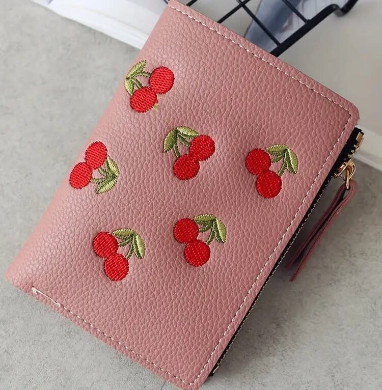 Wallet - Pink Cherries