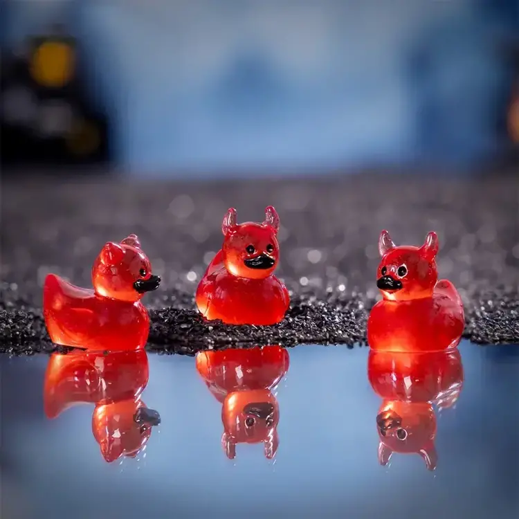 20 pc resin mini devil duck Hide a Duck game