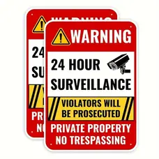 24 hour Surveillance Sign