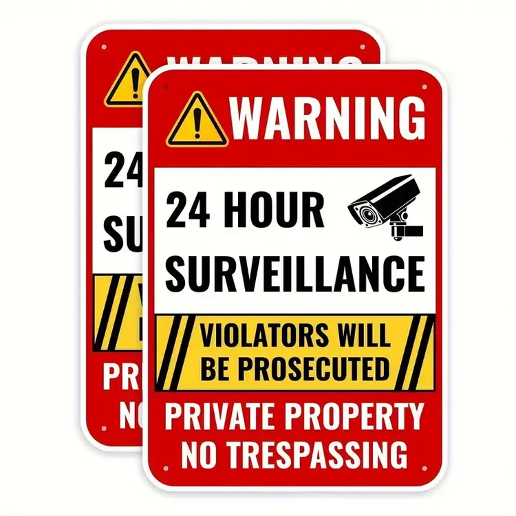 24 hour Surveillance Sign