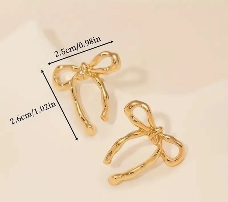 Vintage Bow knot Stud Earrings