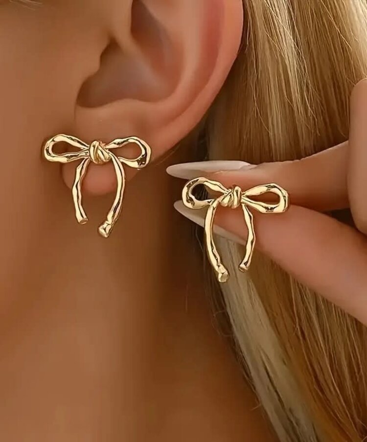 Vintage Bow knot Stud Earrings