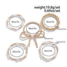 5 pc Bracelet Set - Bow