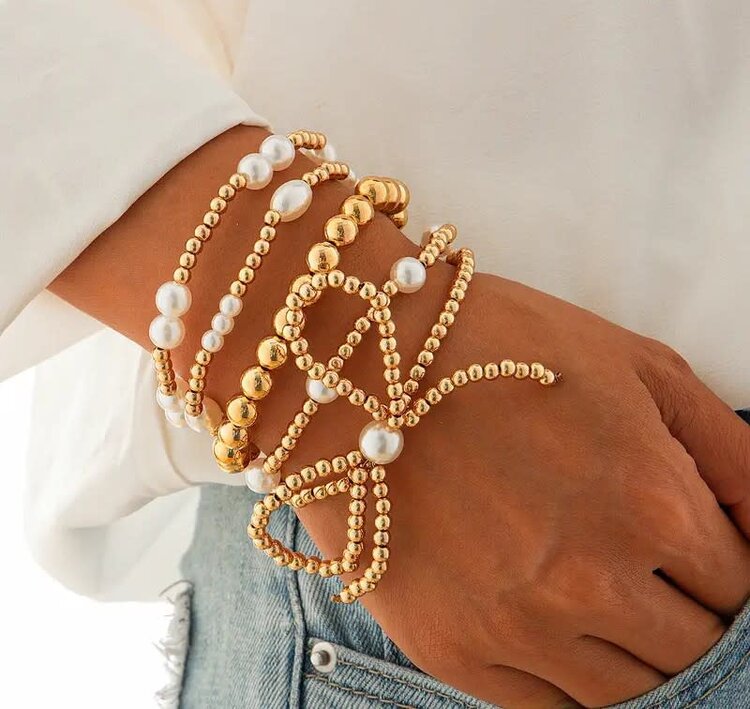 5 pc Bracelet Set - Bow