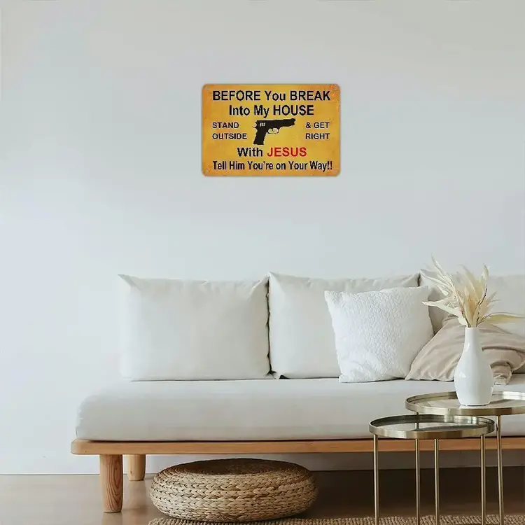 Before you Break Metal Sign