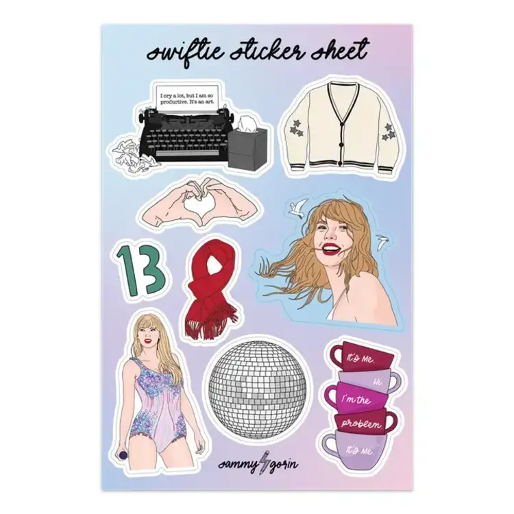 Sammy Gorin Swiftie Sticker Sheet