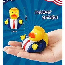 Mini Donald Trump  Dark Blue Suit Rubber Duck