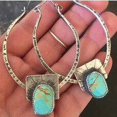 Hoops - Oval Turquoise