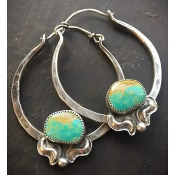 Hoops - Squiggle Turquoise