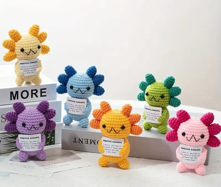 Crocheted Axolotl