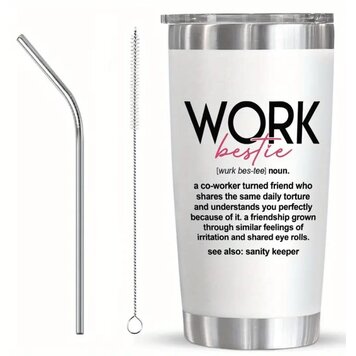 Work Bestie 20oz Drink Tumbler
