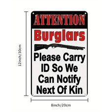 Next of Kin Metal Sign
