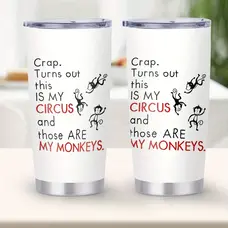 20oz Circus Monkey Tumbler