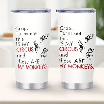20oz Circus Monkey Tumbler