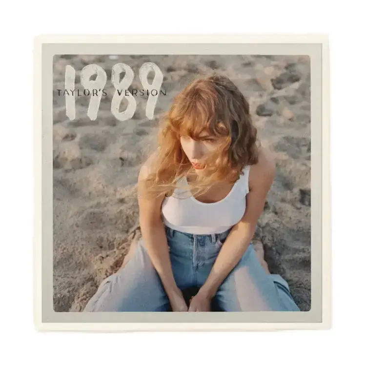 Lucky Mfg. Co. T.S. 1989 (T.S. Version) Rose Garden Pink Album Coaster