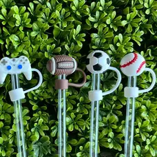Jillian Ink LLC Sports and Gamer Straw Toppers