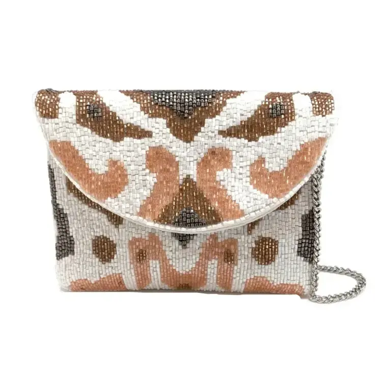 Pizzazz Ikat Print Mini Clutch