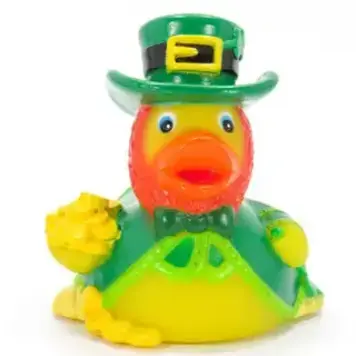 Ducks in the Window Leprechaun Irish Rubber Duck
