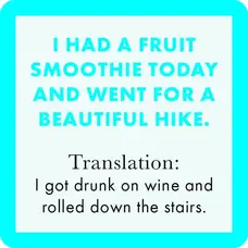 Drinks on Me Fruit Smoothie Coaster