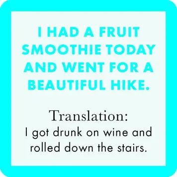 Drinks on Me Fruit Smoothie Coaster