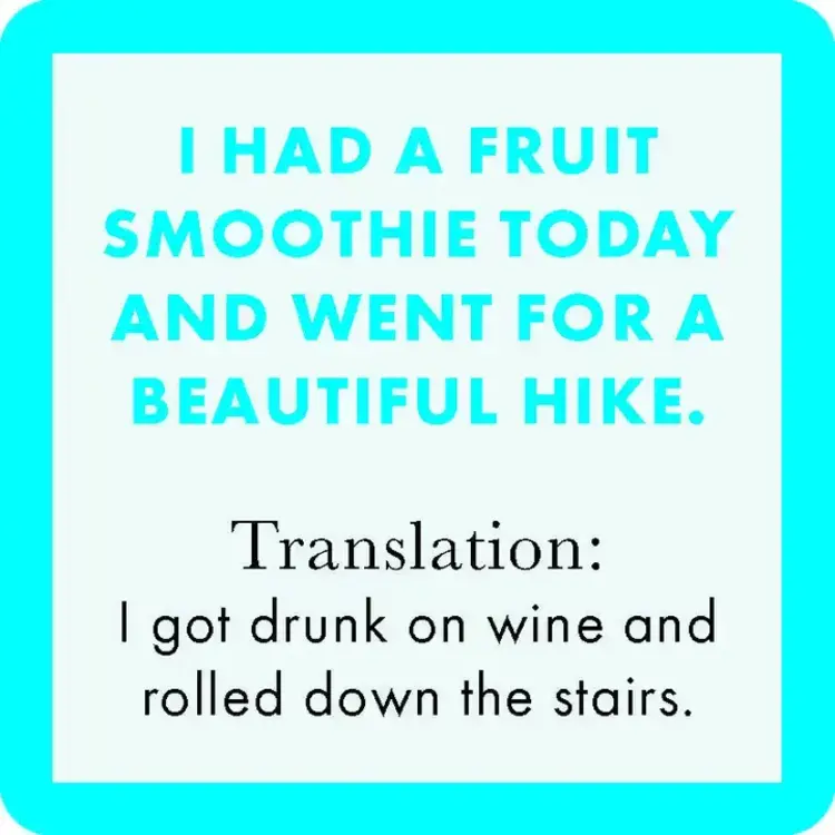 Drinks on Me Fruit Smoothie Coaster
