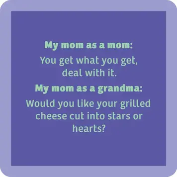 Drinks on Me Coaster Grandma