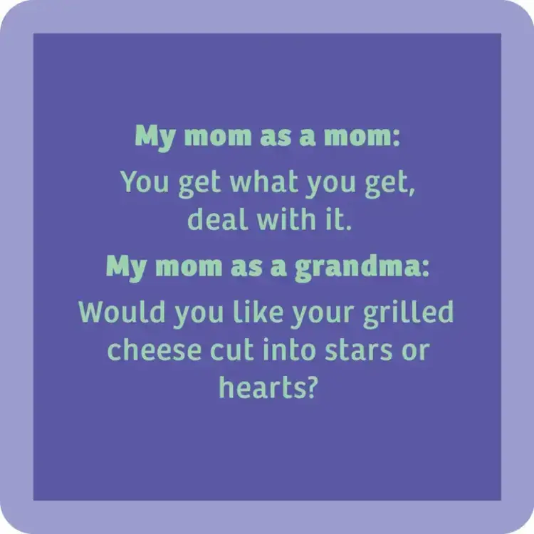 Drinks on Me Coaster Grandma