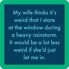 Drinks on Me Rainstorm Coaster