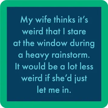 Drinks on Me Rainstorm Coaster