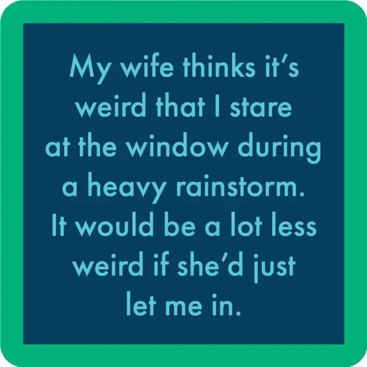 Drinks on Me Rainstorm Coaster