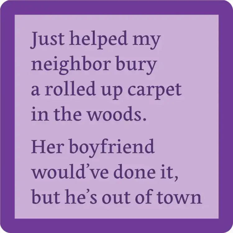 Drinks on Me Rolled Carpet Coaster